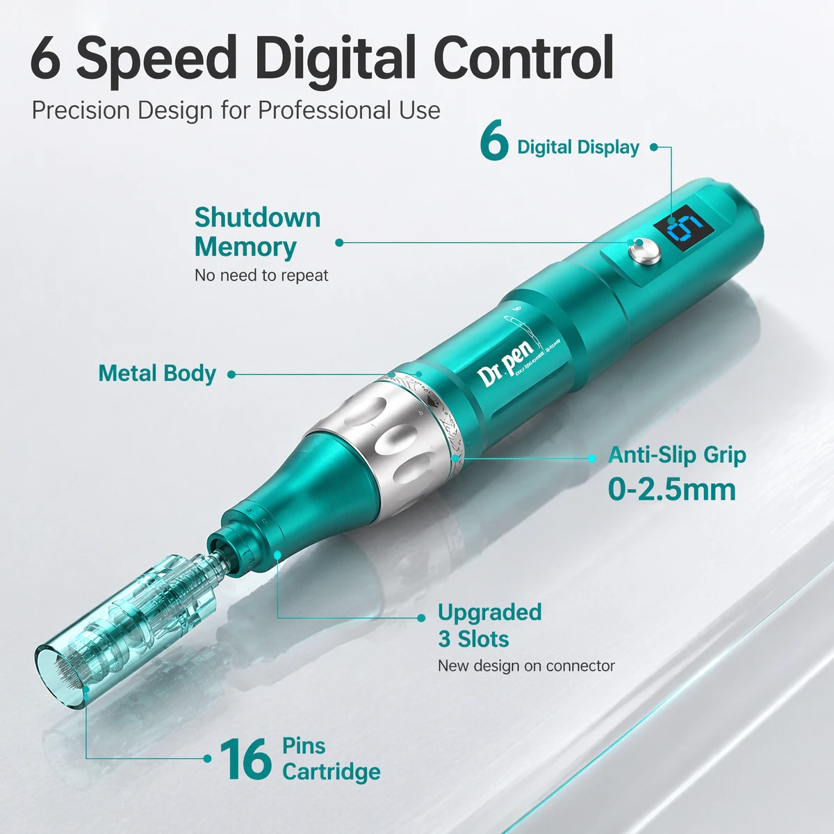 Dr. Pen A6S Professioneller kabelloser Microneedling-Stift
