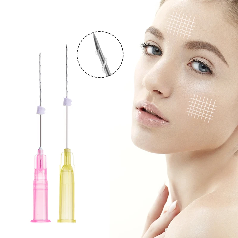 Medizinische PLLA-Mono-Schraubgewinde-EO-sterilisierte Anti-Aging-Behandlung f&uuml;r den Gesichtshals