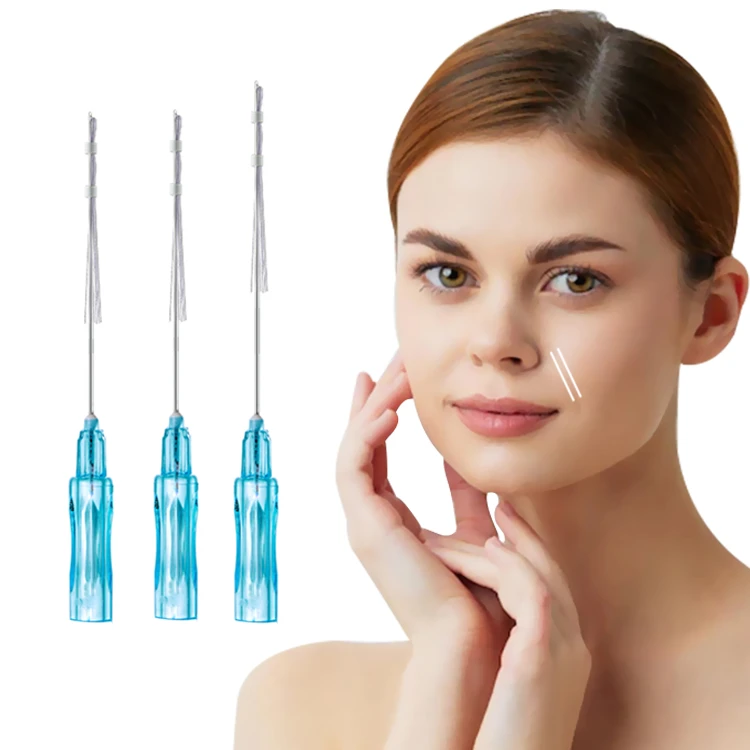 Medizinisches EO-sterilisiertes PLLA-Mehrfaden-Gesichts-Hals-Hautverj&uuml;ngung und Volumenwiederherstel