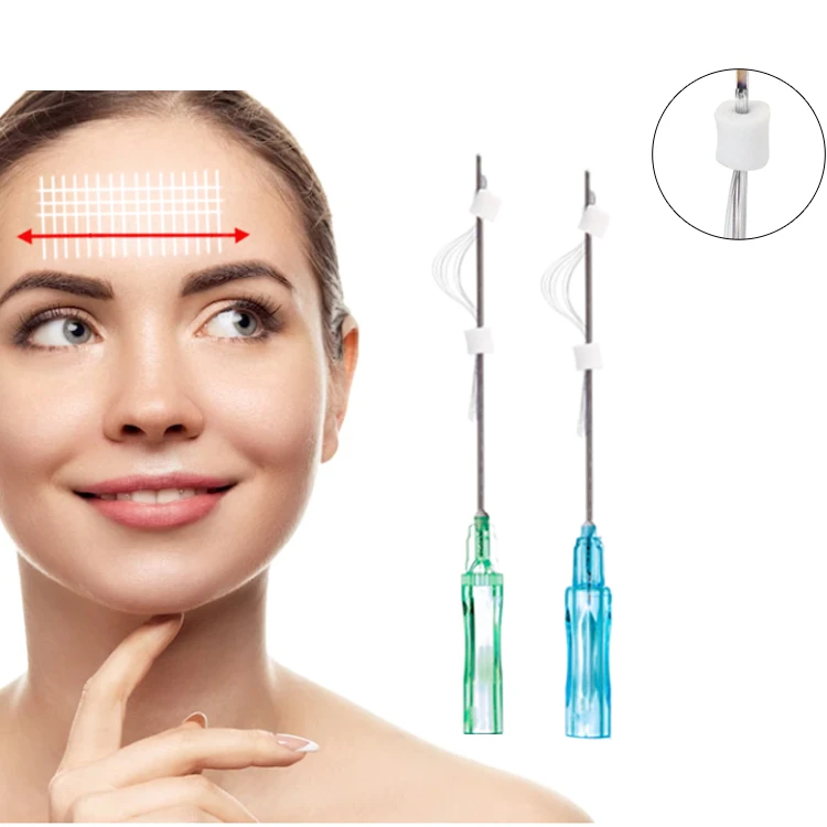 Medizinisches EO-sterilisiertes PLLA-Mehrfaden-Gesichts-Hals-Hautverj&uuml;ngung und Volumenwiederherstel