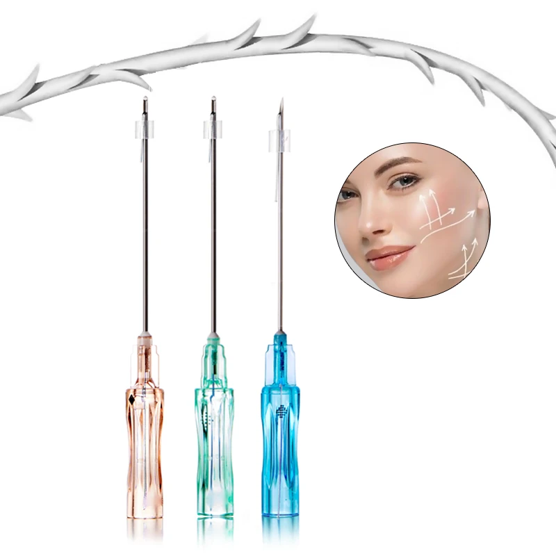 EO-sterilisiertes PLLA 4D COG-Gewinde f&uuml;r die Behandlung schlaffer Haut im Gesicht, am Hals und am K